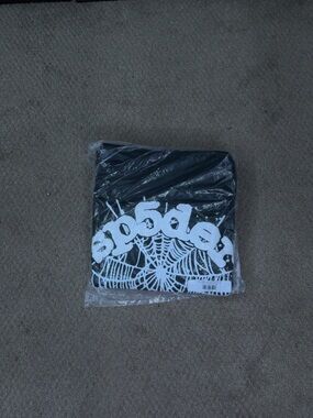 Black and white sp5der hoodie